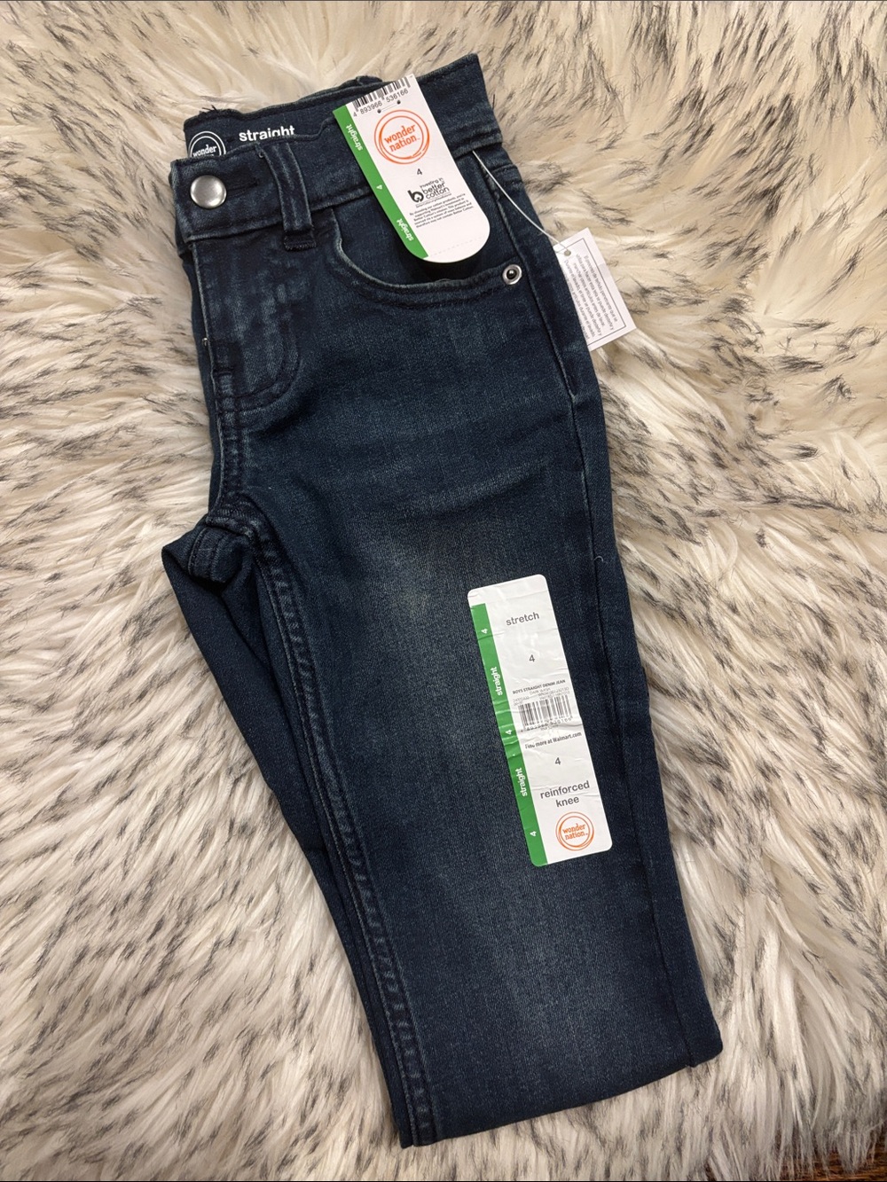 NWT WN Boys Straight Fit Denim Jeans (4 Straight)